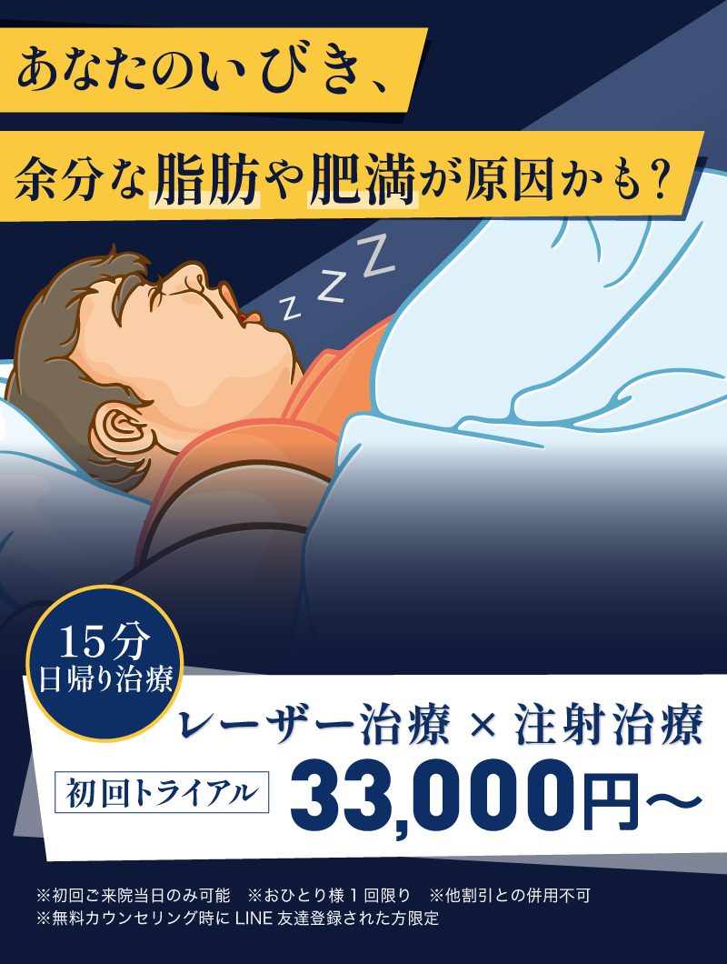 レーザー治療×注射治療 初回トライアル33,000円